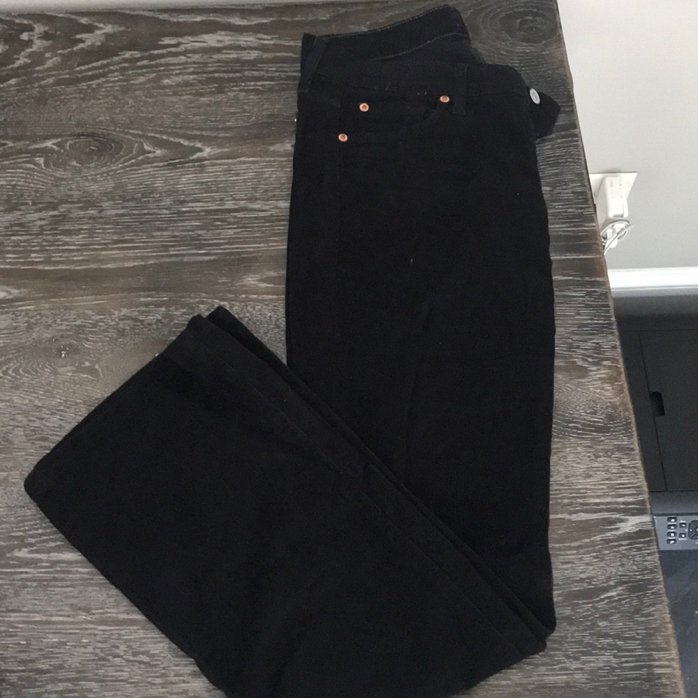 Seven black corduroy pants